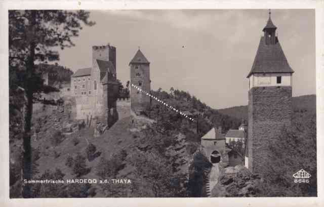 Bild einer Postkarte aus Hardegg an der Thaya